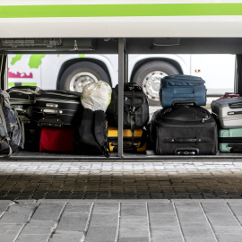 Maletas en un autobús en la Estación de Méndez-Álvaro (Madrid), a 1 de septiembre de 2023.