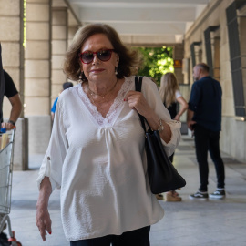 La exdirigente socialista, Amparo Rubiales, a su llegada a los juzgados del Prado de San Sebastián a 13 de septiembre del 2023 en Sevilla (Andalucía, España).