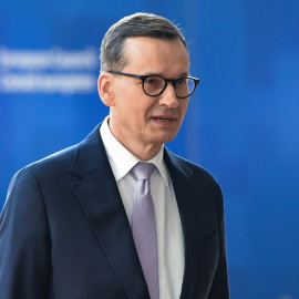 El primer ministro polaco, Mateusz Morawiecki, durante una cumbre de la UE, en Bruselas, a 30 de junio de 2023.