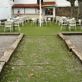 23/02/2023.  Antigua bolera convertida en terraza