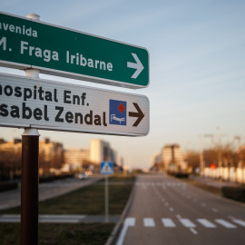 Señalización del Hospital Público Enfermera Isabel Zendal, en Madrid. E.P./Alejandro Martínez Vélez