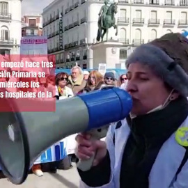 Vídeo | Los facultativos de los hospitales se suman a la huelga contra Ayuso: "O tienes sanitario o te vas al otro barrio":