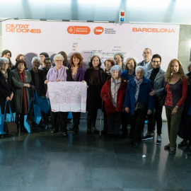 8-3-2023 El consistori ha elaborat un mapa simbòlic del metro de Barcelona amb el que es ret homenatge a algunes de les dones referents que formen part de la història de la ciutat