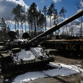 09/03/2023. Tanques rusos destruidos al sur de Kiev, a 6 de marzo de 2023.