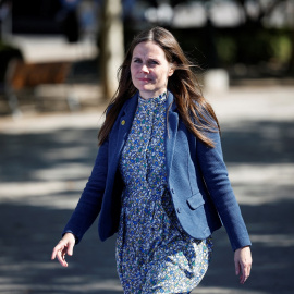 La primera ministra de Islandia, Katrin Jakobsdottir, asiste a la Cumbre de la Comunidad Política Europea en Granada, España, el 5 de octubre de 2023.