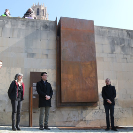 04/03/2023 - La inauguració del memorial dedicat a les víctimes del camp de concentració que el franquisme va implantar a la Seu Vella de Lleida del 1938 al 1940.