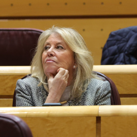 La alcaldesa de Marbella, Ángeles Muñoz, durante una sesión de control al Gobierno en el Senado, a 21 de diciembre de 2022, en Madrid (España).