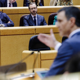 l presidente del Gobierno, Pedro Sánchez, comparece en un pleno del Senado, a 31 de enero de 2023, en Madrid (España).