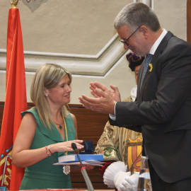 21-3-2023 Noemí Llauradó (ERC), presidenta de la Diputació de Tarragona i Pau Ricomà, alcalde de Tarragona en una imatge d'arxiu