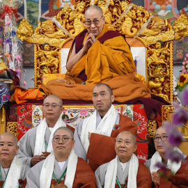 El líder espiritual budista, el dalái lama, durante una visita a la India. Imagen de archivo.