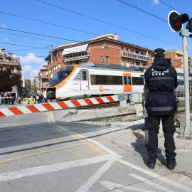 El pas a nivell a Montcada i Reixac.