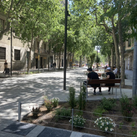 Una imatge de la superilla de l'Eixample.