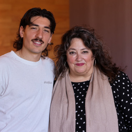 Virginia P. Alonso y Héctor Bellerín, en Sevilla