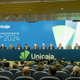 Vista de la junta de accionistas de Unicaja.