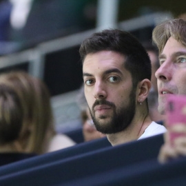 El presentador David Broncano durante la sexta jornada de la Copa Davis de tenis celebrada en Madrid a 23 de Noviembre 2019.