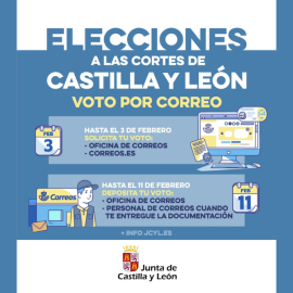 Infografía del voto por correo en las elecciones de Castilla y León.