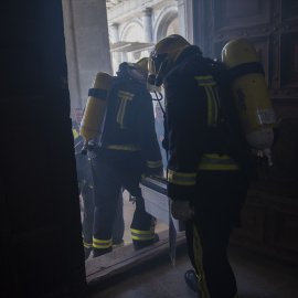 Simulacro bomberos