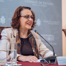 La presidenta del Consejo de Estado, Magdalena Valerio Cordero, presenta la Memoria del Consejo de Estado 2022, en la sede del Consejo de Estado, a 28 de noviembre de 2023