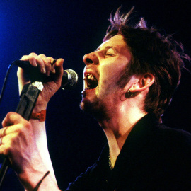 El cantante irlandés Shane MacGowan durante un festival en Montreux (Suiza), a 15 de julio de 1995.