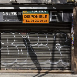 22/05/2023 - Un local comercial buit a Barcelona.