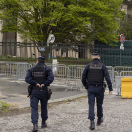 Policías franceses en una fotografía de archivo.