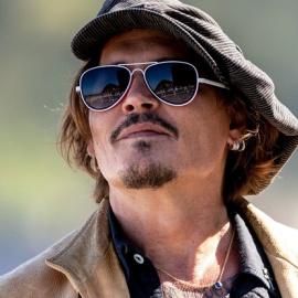 Imagen del actor Johnny Depp en San Sebastián, en el año 2020.