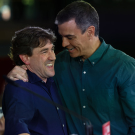 Eneko Andueza y Pedro Sánchez