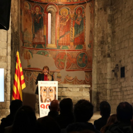 09/10/2023 - La consellera de Cultura, Natàlia Garriga, en l'acte d'obertura de l'Any Taüll.