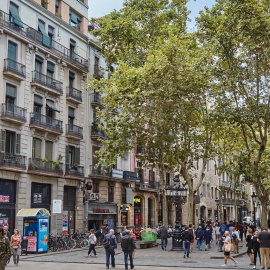 Una imatge del Passeig del Born de Barcelona.