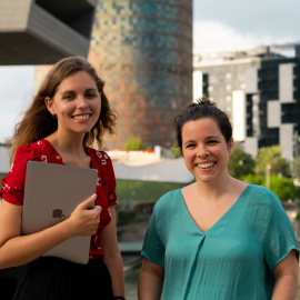 Elisa Pont (esquerra) i Alba Fdez. Candial (dreta).