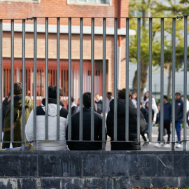 Vista del patio de un instituto de Vitoria, este martes, en el que el consejero de Educación del Gobierno Vasco, Jokin Bildarratz, ha justificado el empeoramiento de los resultados de los alumnos vascos en el informe internacional PISA en que ha sido gen