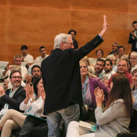 Xavier Trias després de la seva intervenció al Consell Nacional de Junts per Catalunya.