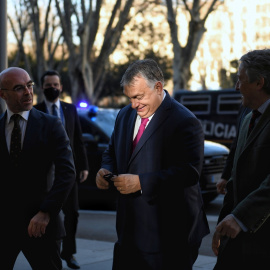 El primer ministro de Hungría, Viktor Orbán, durante una cumbre en Madrid, a 29 de enero de 2022.