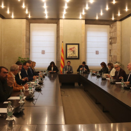 22/12/2023 - Imatge de la reunió del Consell de Diàleg Social d'aquest divendres.