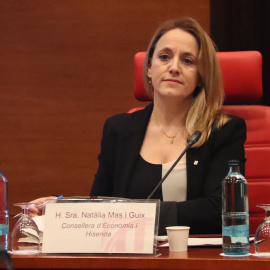 La consellera d'Economia, Natàlia Mas Guix, a la Diputació Permanent del Parlament