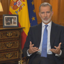 El rey Felipe VI en su tradicional discurso de Nochebuena.