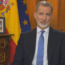 El rey Felipe VI en su tradicional discurso de Nochebuena.