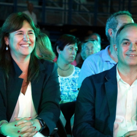 Laura Borràs y Jordi Turull