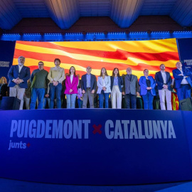 29/04/2024 - L'acte de campanya que Junts ha celebrat aquest dilluns, a Argelers.