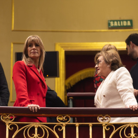 Begoña Gómez durante la primera sesión del debate de investidura de Pedro Sánchez, a 15 de noviembre de 2023.