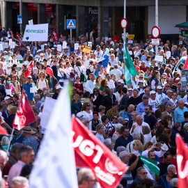 Manifestación de la Marea Blanca por la sanidad en Sevilla. Imagen de archivo.