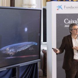 El arquitecto Felipe Pich-Aguilera presenta el proyecto del CaixaForum de Málaga.