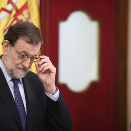 Mariano Rajoy en una imagen de archivo durante un acto homenaje en el Congreso a las víctimas del terrorismo, el 27 de junio de 2017.