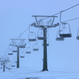 Telecadira de la zona de Bonaigua a l'estació d'esquí de Baqueira Beret.