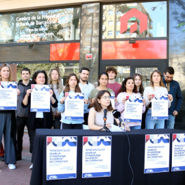 09/05/2024 -La roda de premsa de presentació del Sindicat d'Habitatge Socialista de Catalunya, que s'ha fet aquest dijous a Barcelona.