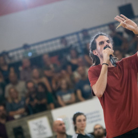 Alberto Rodríguez durante un acto de Unidas Podemos en Las Palmas de Gran Canaria, a 27 de octubre de 2019.