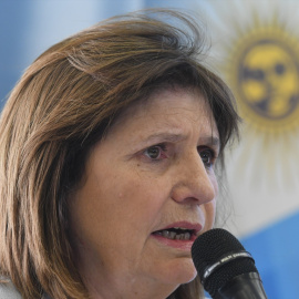 Imagen de archivo de la ministra argentina Patricia Bullrich, a 25 de octubre de 2023, en Buenos Aires.