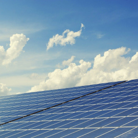 Un parque de energía solar, en una imagen de archivo