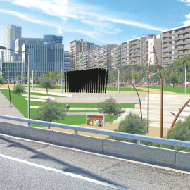 Renderitzat de la panoràmica general de l'monument  -Departament de Justícia