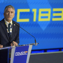 El ministro del Interior, Fernando Grande-Marlaska, clausura la III edición del Congreso de Ciberseguridad C1b3rWall en la Escuela Nacional de Policía de Ávila este jueves, 22 de junio.